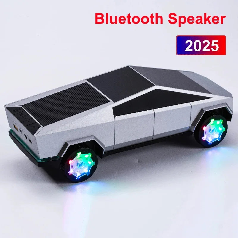 Cybertruck-Inspired Bluetooth Speaker with Wireless Charging