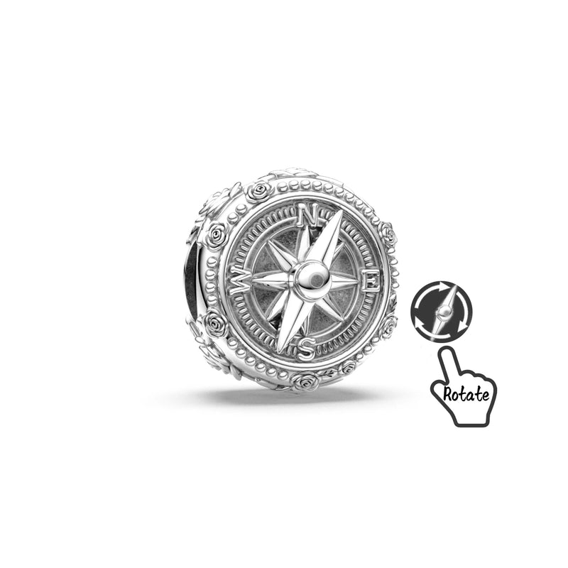 925 Sterling Silver Charm Set with Cubic Zirconia