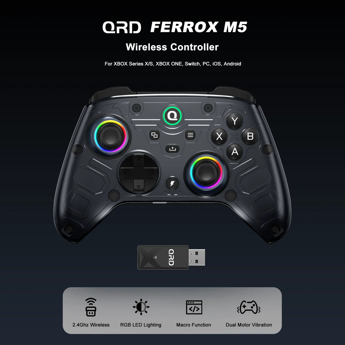 QRD Ferrox M5 kabelloser Controller mit SD-Karte und Funktionen