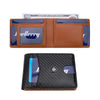 Slim PU Leather Bifold Wallet with Card Holder