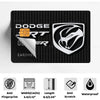 Black credit card skin cover featuring the Dodge Hellcat Demon logo and anti-fingerprint coating.