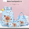 Capybara Cartoon Backpack Set for Kids