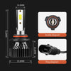 LED headlight bulb kit for Chevy Silverado/2500 featuring a housing, buckle diagram, and plug diagram.