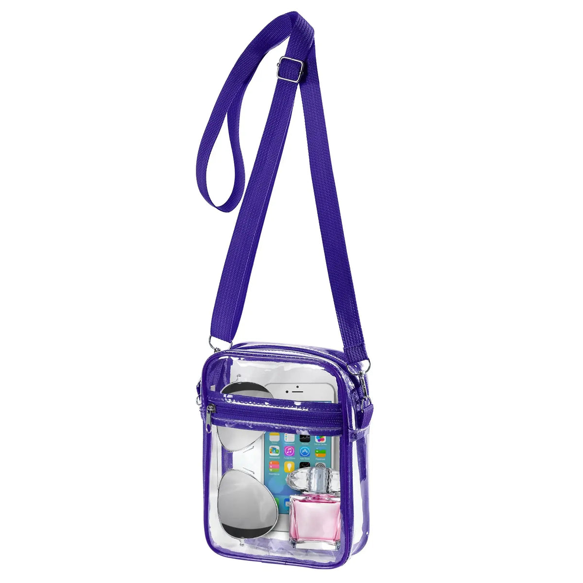 Clear Crossbody Bag – Stadium Approved Transparent PVC Purse