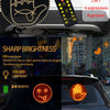 A close-up of a car showing various gesture lights and a remote control device for non-destructive installation.
