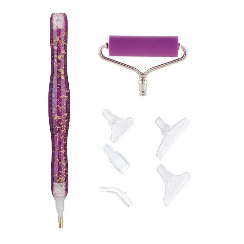 5D Diamond Painting Pen Kit with Roller & Tape