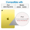 Tempered Glass Screen Protector for iPad 10th Generation (10.9-Inch) - 2 Pack