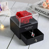 Rose Box Heart Pendant Necklace