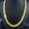 Gold-Plated Cuban Chain Jewelry Set