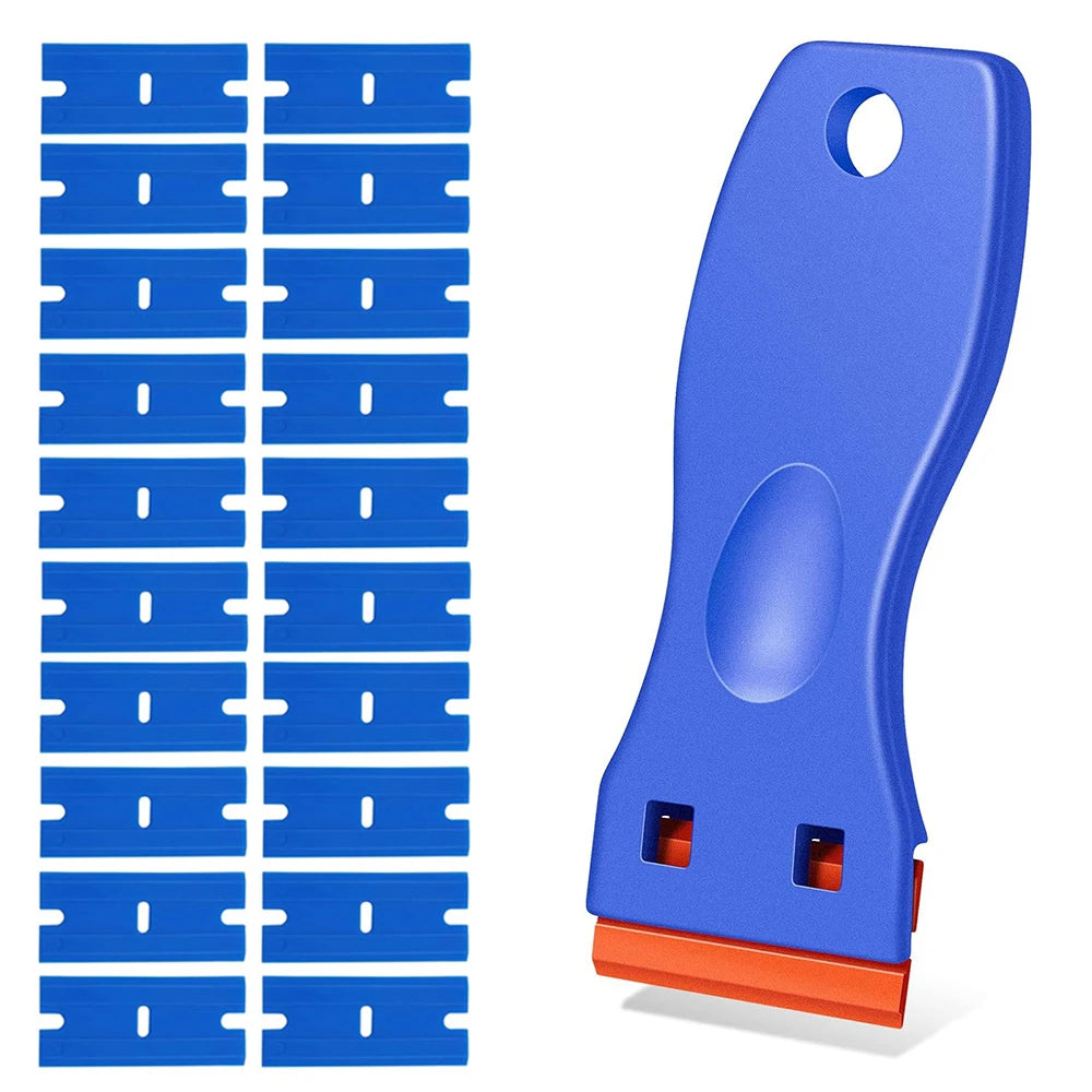 Plastic Razor Blade Scraper for Sticker & Label Removal