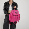 Gothic PU Leather Backpack with Rivet Accents