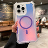 Laser Dazzling Magnetic Armor Case for iPhone with Dual-Layer Protection