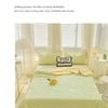Lightweight Washed Cotton Quilt Set – Breathable Summer Bedding with Printed Pattern