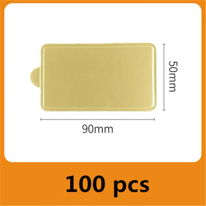 Gold Mini Cake Boards for Desserts & Pastry Display