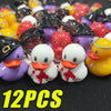 Set de figurines de canards en résine pour Halloween