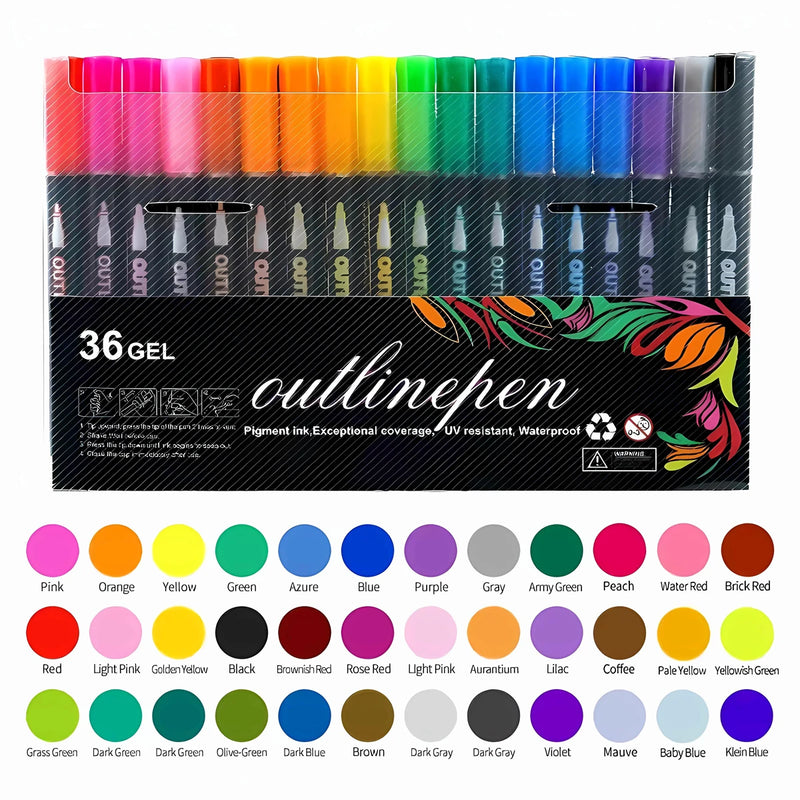 Double-Outline Shimmer Markers