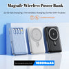 Magnetic Wireless Power Bank 20,000mAh with Built-in Cables and Stand