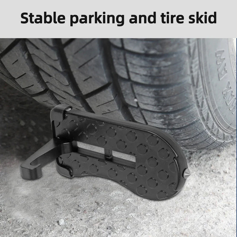 Foldable Car Door Step with Safety Hammer