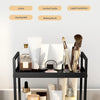 2-Tier Metal Desktop Organizer Rack for Cosmetics, Office Supplies & Bathroom Essentials