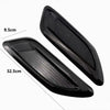 Black decorative hood scoop cover with dimensions 9.5cm and 32.5cm