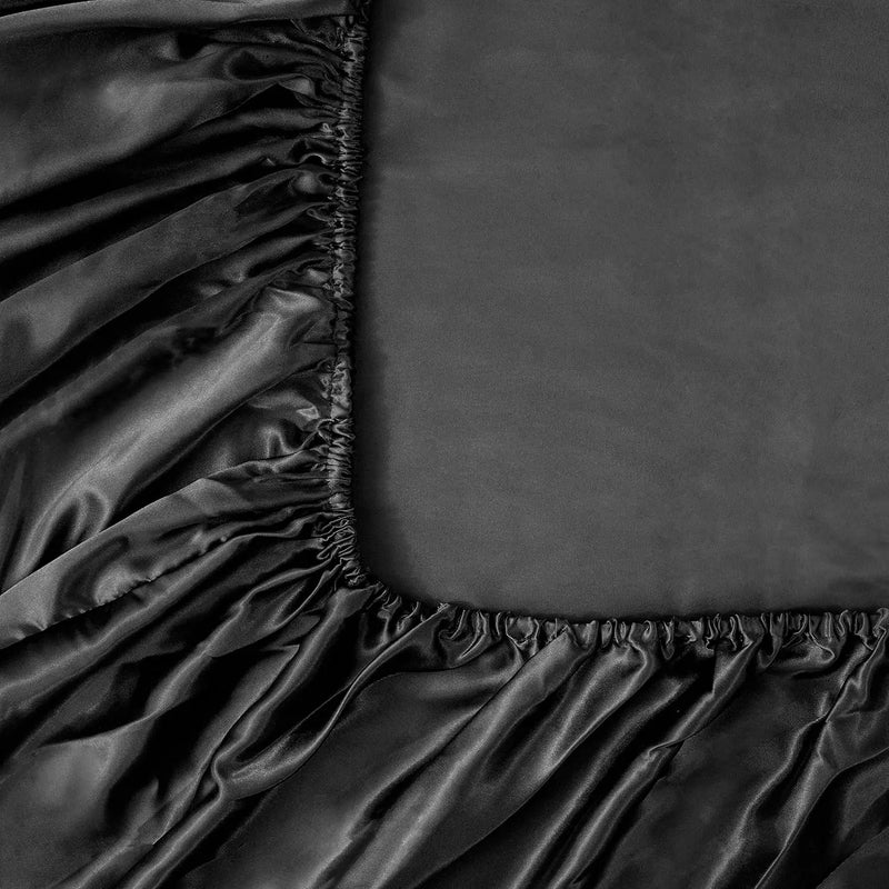 Luxuriöses Satin-Elastiklaken