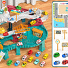 Dinosaur Race Track Playset with Rolling Car Ramp