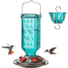 Hanging Glass Hummingbird Feeder with Ant Moat