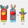 Soft Plush Baby Rattle Wrist and Foot Socks Set for Newborns