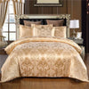 Silver Royal Luxury Duvet Cover Set with Pillowcases