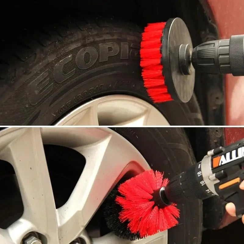 Cordless Drill Scrubber Brush Kit (3-Piece Set)
