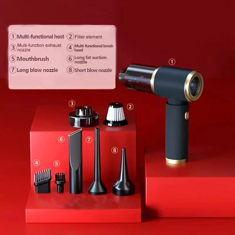 Portable Rechargeable Car and Home Vacuum with Blower Function