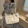 Polka Dot Shoulder Tote Bag with Adjustable Strap