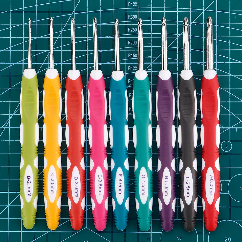 Ergonomic Crochet Hook Set for Knitting & Yarn Crafts