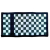 Checkered Print Compact Tri-Fold Wallet with ID Window