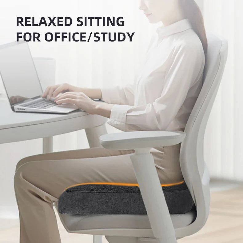 Ergonomic U-Shaped Memory Foam Seat Cushion for Coccyx Pain Relief