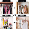 Rotating 9-Hole Folding Clothes Hanger Organizer for Space-Saving Wardrobes