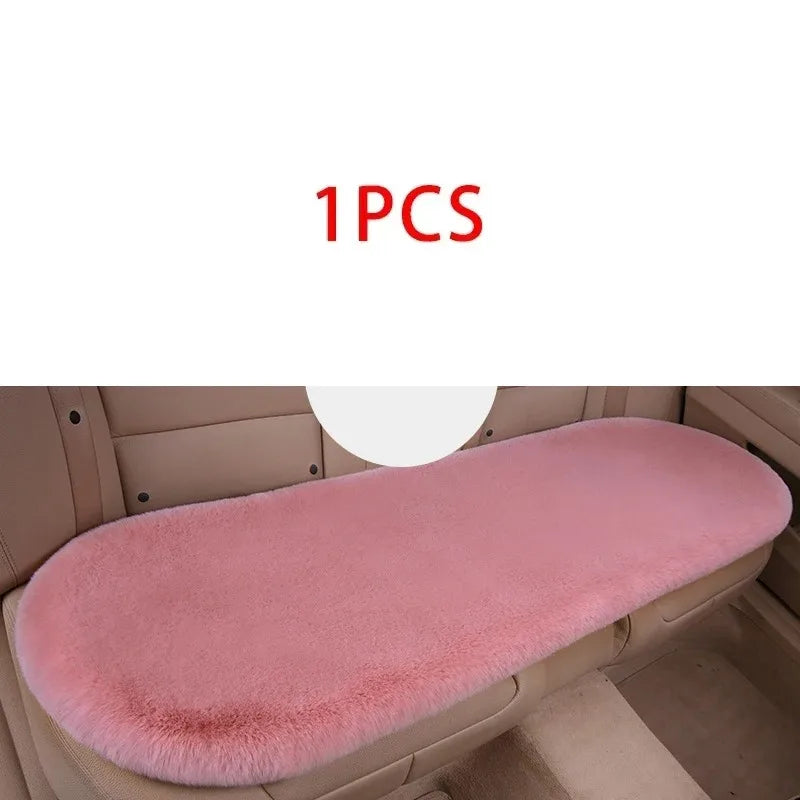 Plush Rabbit Fur Car Seat Cushion