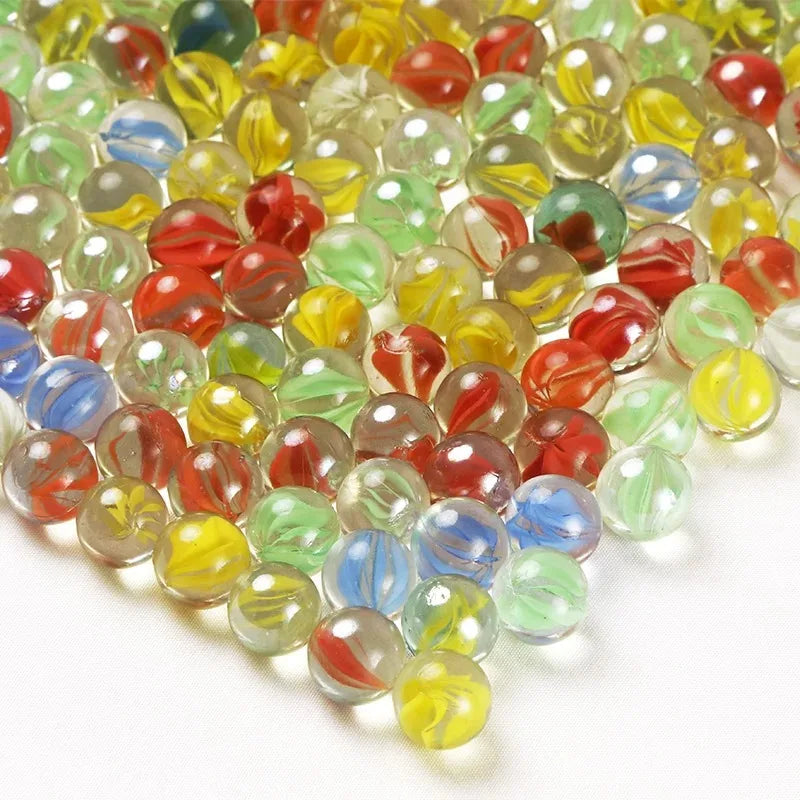 50 Colorful 14mm Glass Marbles for Vase, Fish Tank & Home Decor