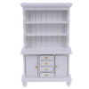 1/12 Scale Dollhouse Wooden Bookcase Cabinet with Drawers