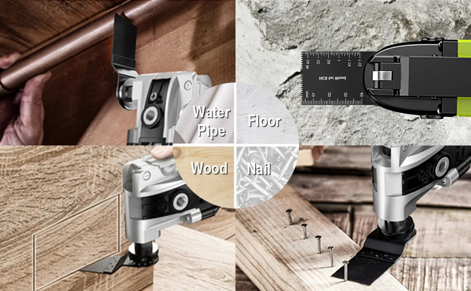 Oscillating Multi-Tool Blades for Fast Cutting in Wood, Metal, and Plastic