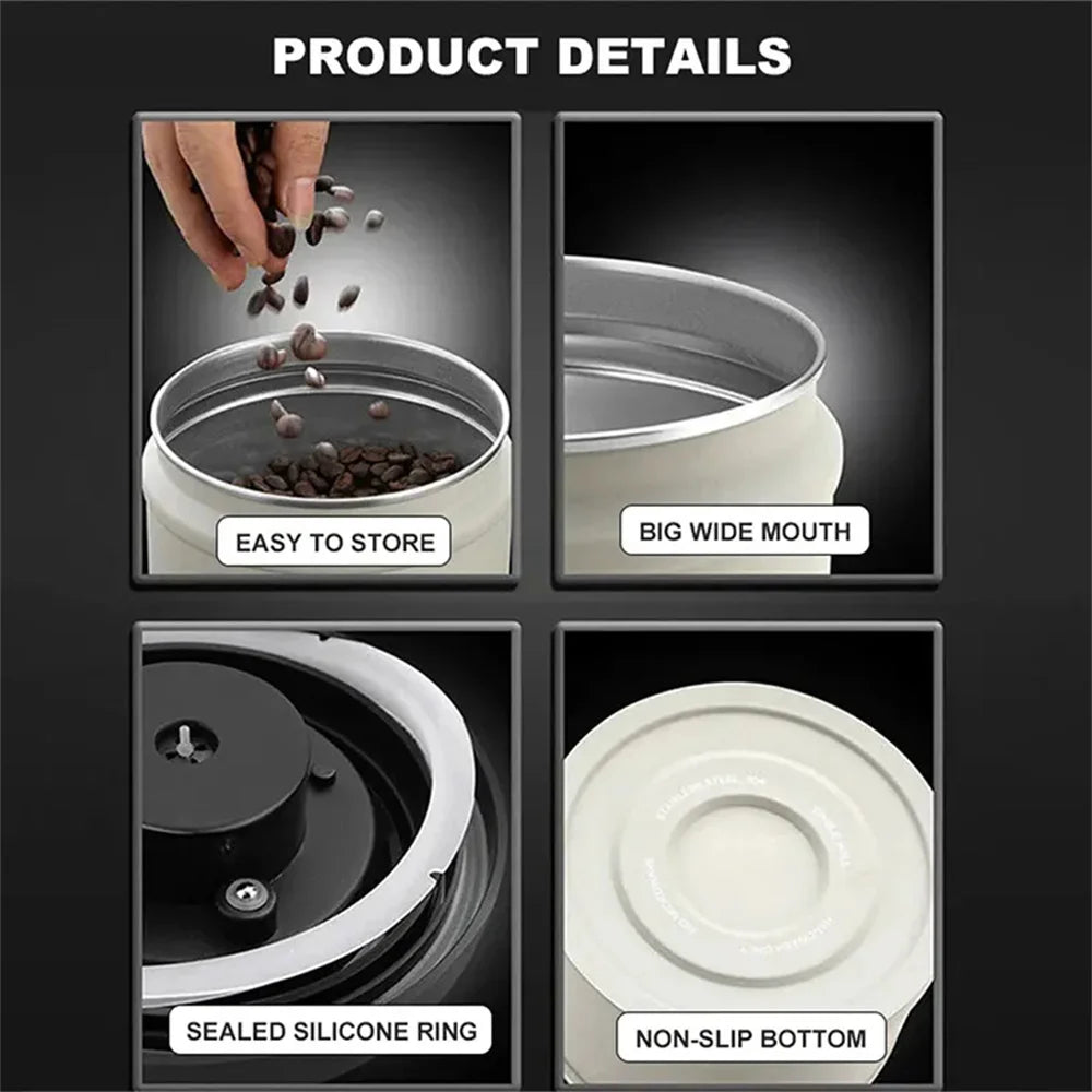 Airtight Stainless Steel Vacuum Storage Canister