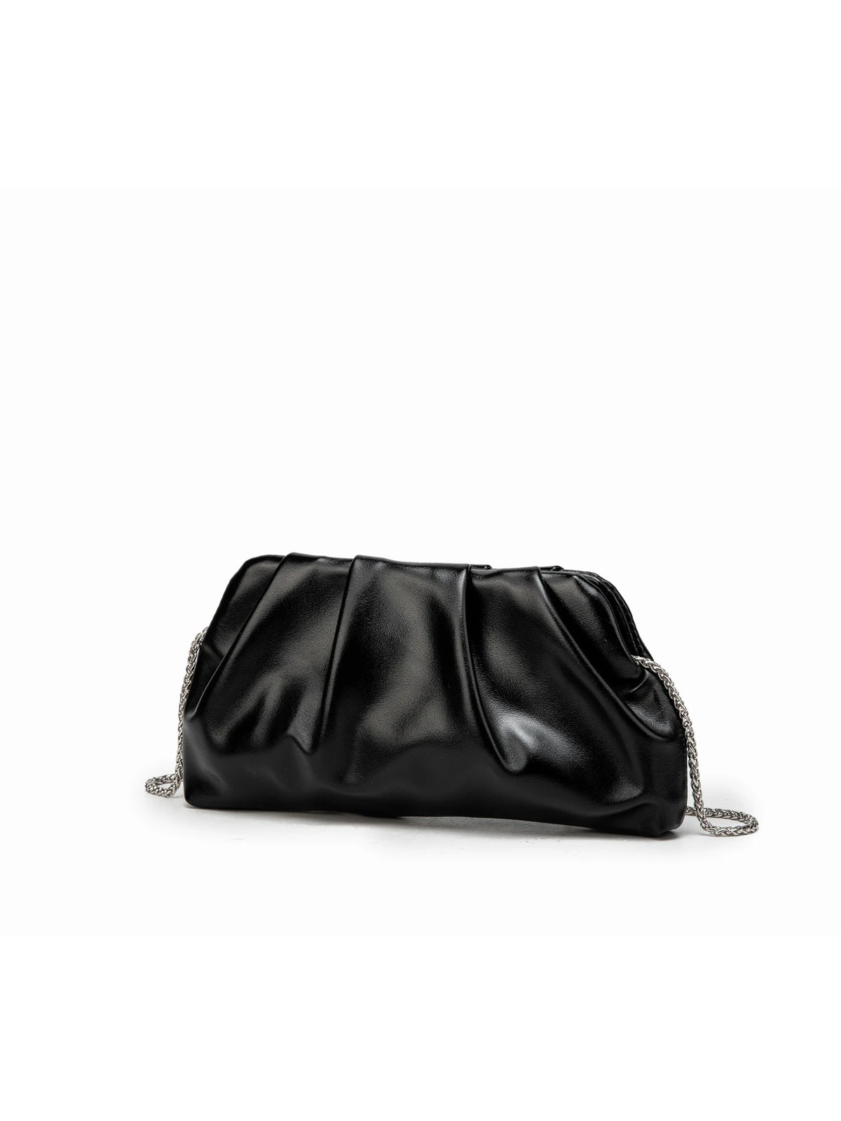 Elegant Chain Shoulder Bag with Crystal Accents