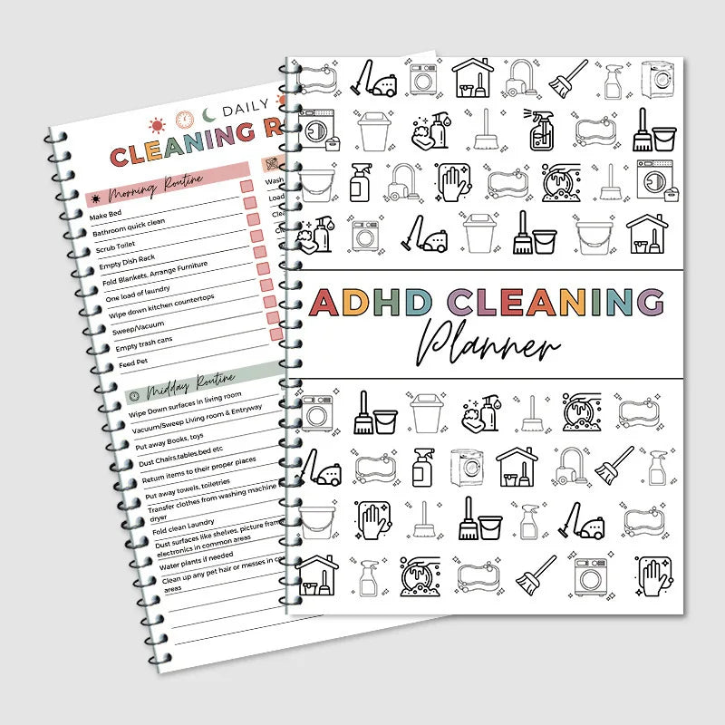 ADHD-Friendly Home Cleaning Planner Bundle