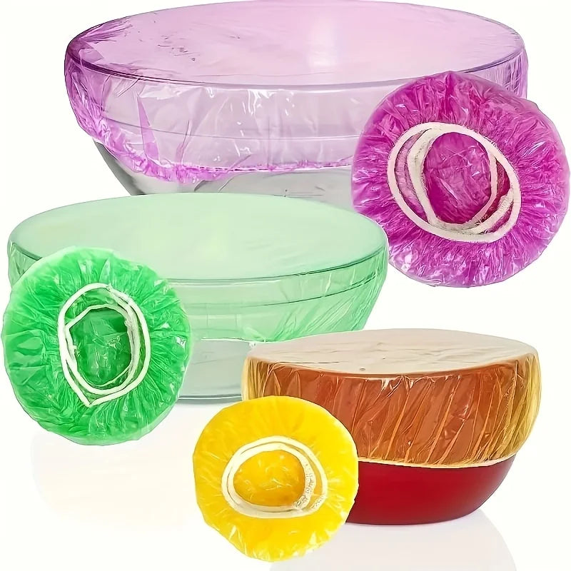 Reusable Silicone Food Covers - Set of 100