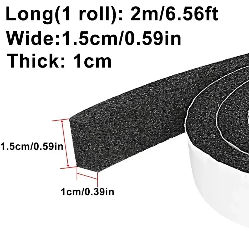 Self-Adhesive Foam Weather Stripping for Doors and Windows