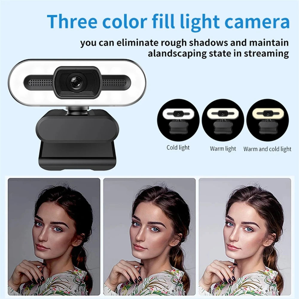 4K Auto-Focus Webcam with Built-in Microphone