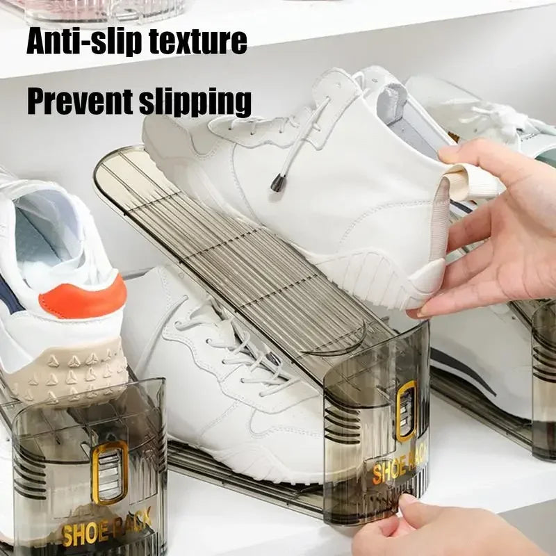 Adjustable Foldable Shoe Organizer Rack