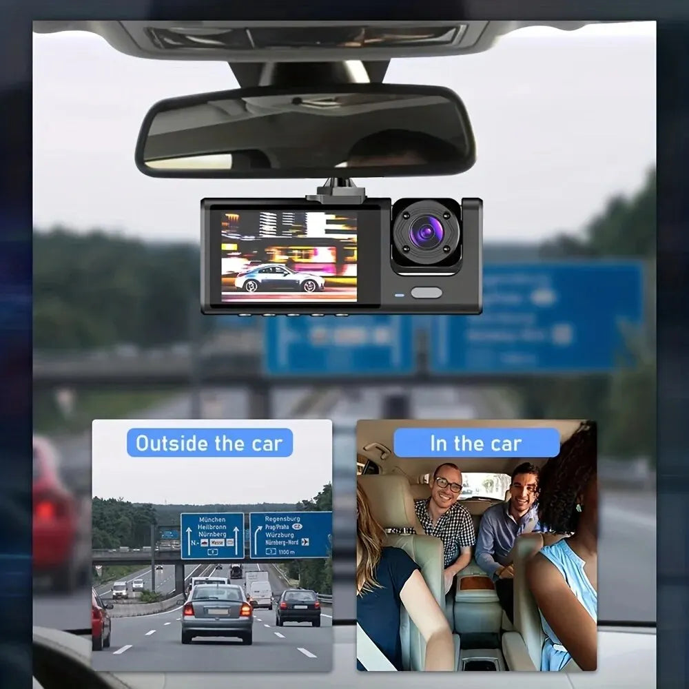 Dual-Camera Dash Cam with Night Vision