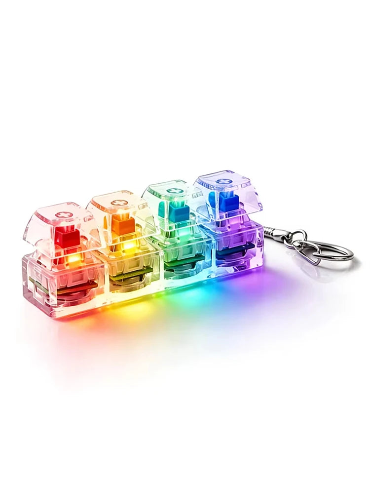 LED Keycap Fidget Keychain