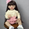 Lifelike Reborn Baby Girl Doll with Soft Silicone Body